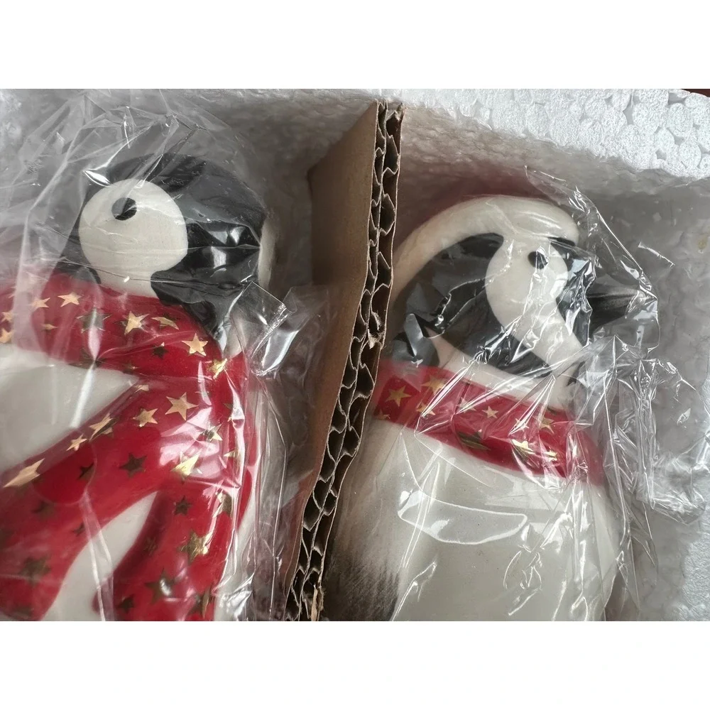 Spode Christmas Tree Penguin Salt and Pepper Set XT8706-XP Holiday Decor NEW
